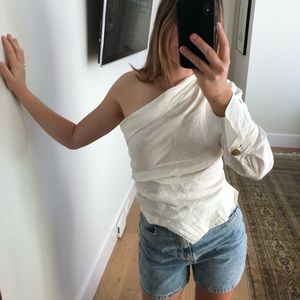 Zara One Shoulder Blouse